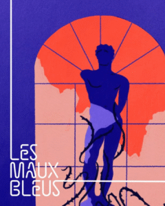 Illustration Podcast Les mots bleus